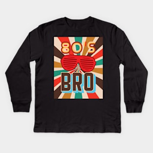 'My 80's Costume Bro' Awesome Costume Halloween Kids Long Sleeve T-Shirt